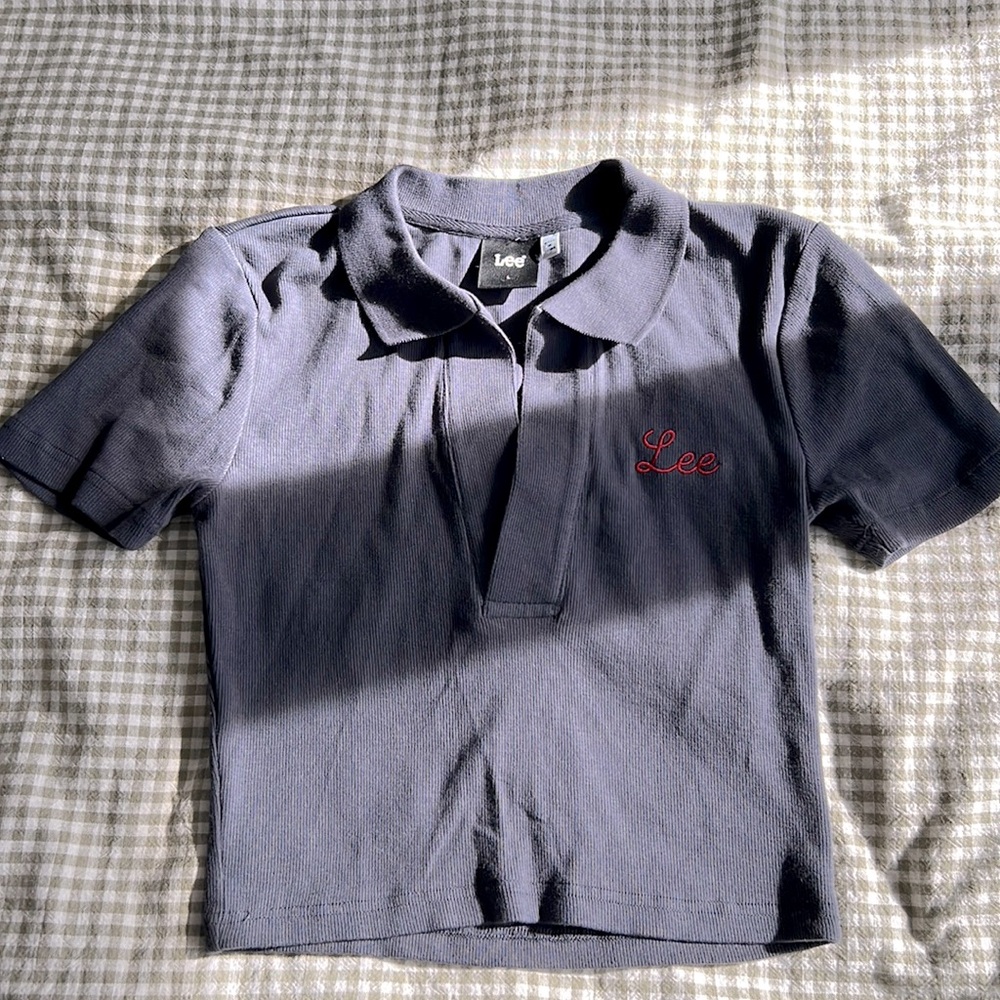 Lee cropped polo shirt